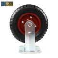 8 inch heavy duty flat plate rigid iron core beacon casters